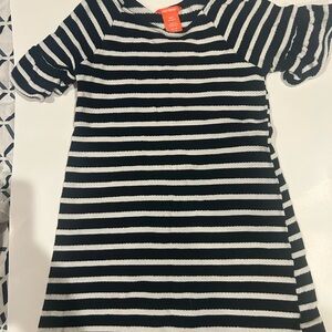 Joe Fresh Black and White Striped Casual Dress